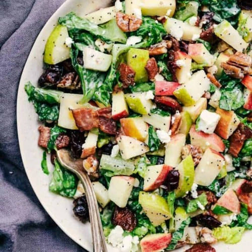 Chopped Autumn Salad with Prawns