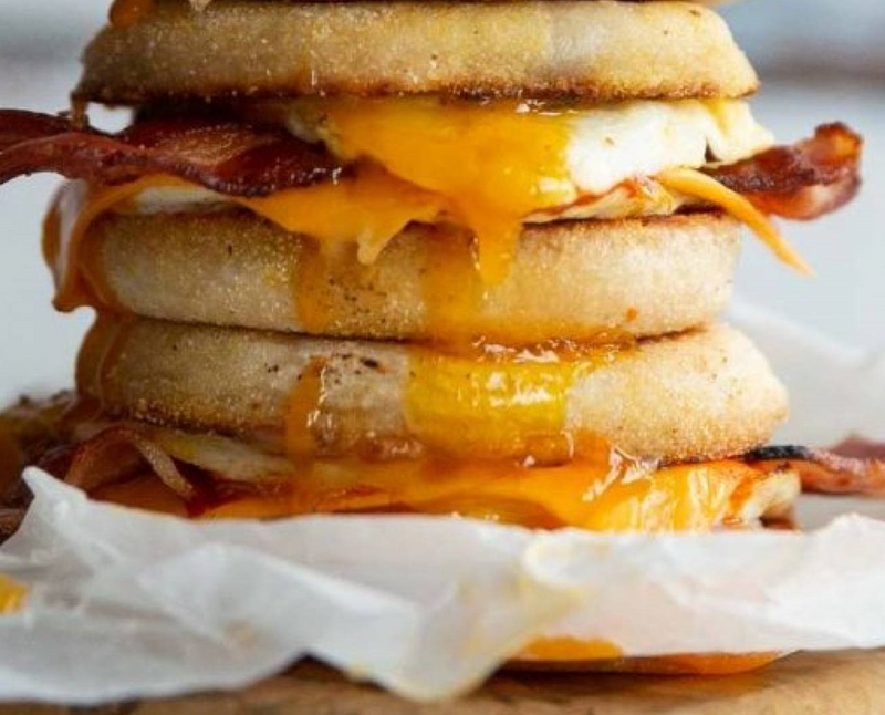 Bacon and Egg Breakfast Sandwich