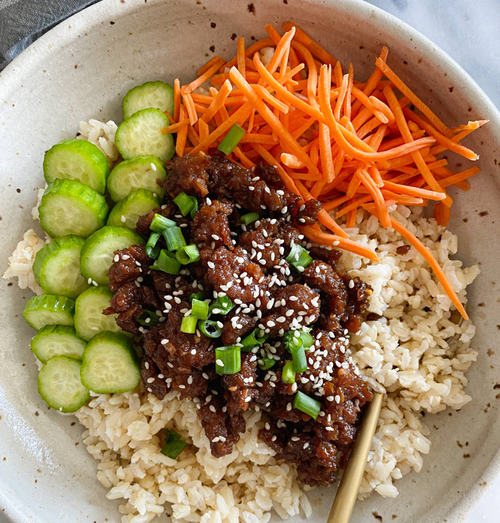 Low Carb Korean Beef Bowl