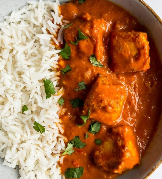 Butter Paneer w/ White Rice