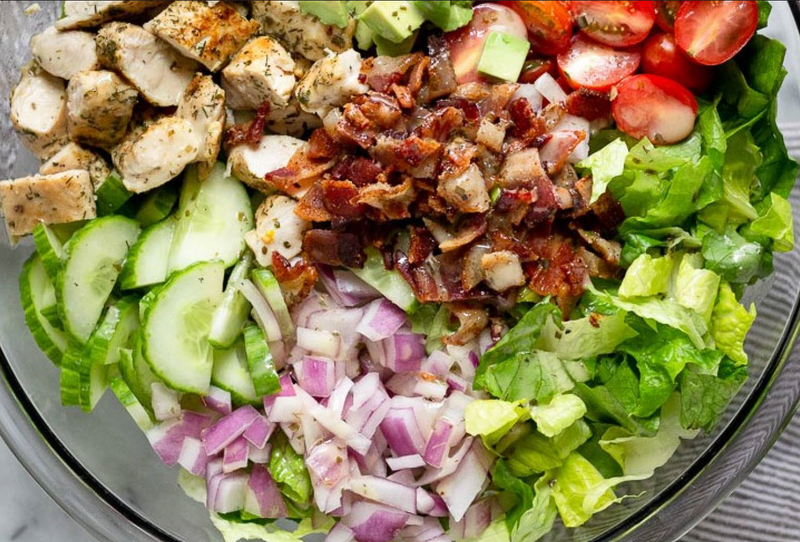 Chicken Bacon Ranch Salad